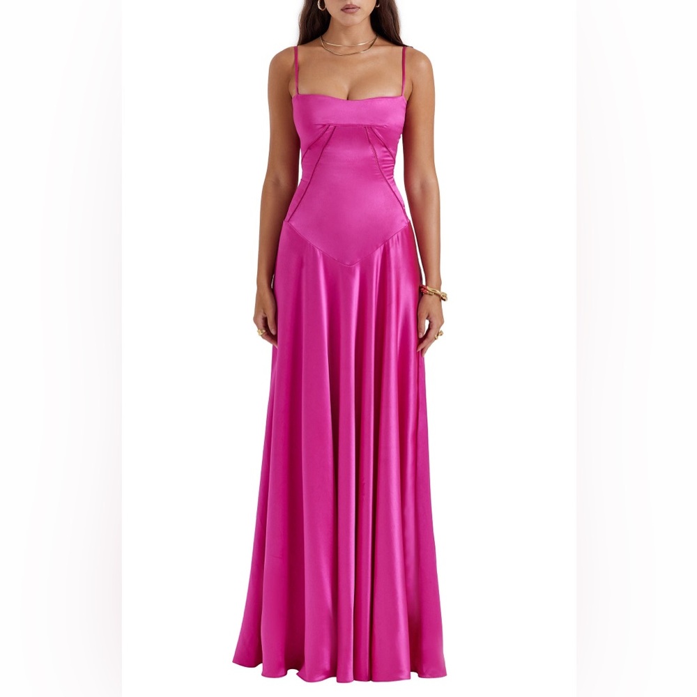 NWT House of CB Fuchsia Anabella Corset Dress